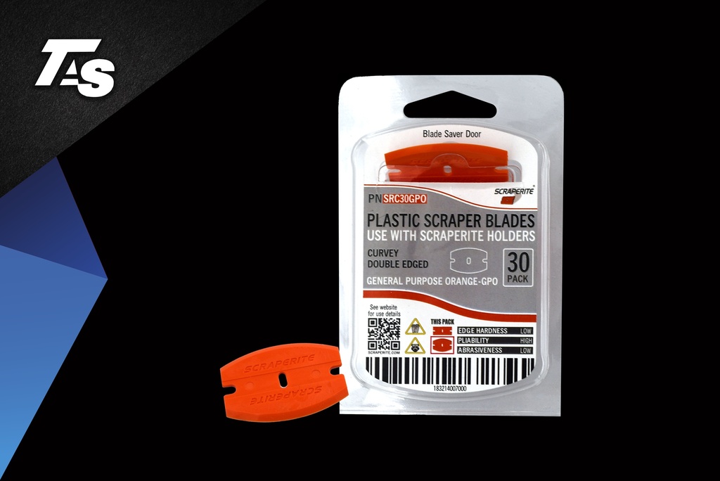 SCRAPRITE CURVEY BLADES GENERAL PURPOSE ORANGE (30) | TAS FILMS